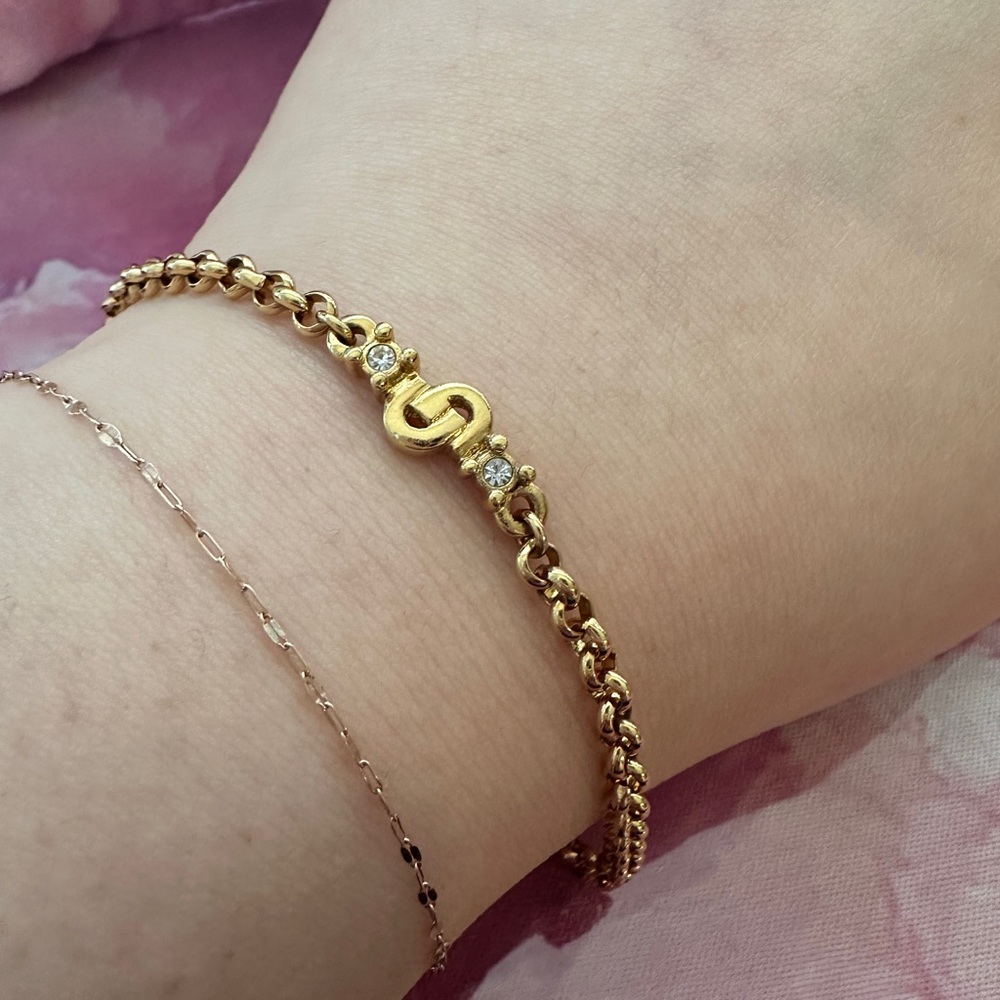 Vintage Christian Dior Bracelet (EVC; Gold) - Picture 2 of 6